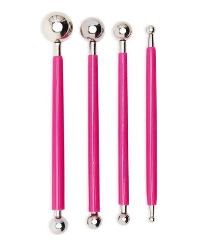 Boleador Metal Com 4 Peças Rosa P, M, G E Gg 0