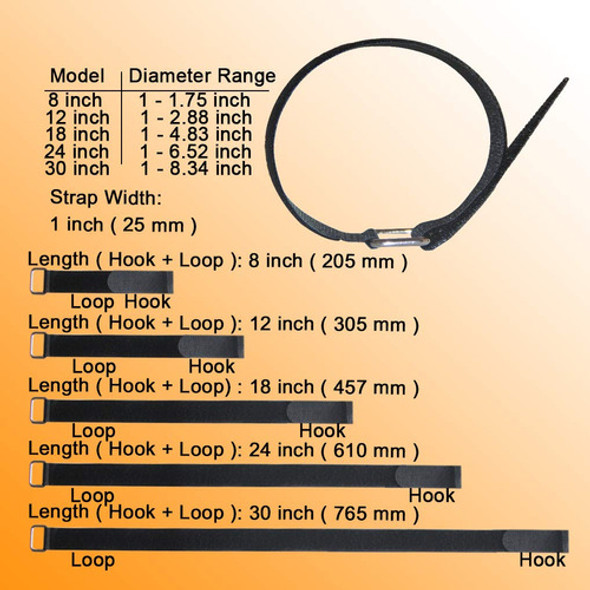 Vigaer Correas De Cable De Sujecin Reutilizables De 8 A 12 A 1