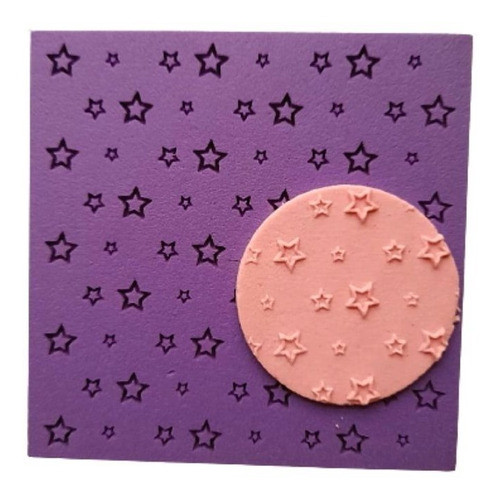 Tx12 Marcador Textura Estrelas Biscuit Confeitaria 0