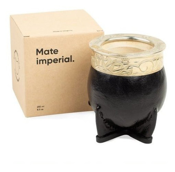 Mate Imperial De Cuya Con Boquilla De Alpaca Mate Calabaza 0