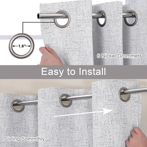 Ovzme Cortinas De Cocina Tiers 36 Pulgadas De Longitud 2 Pan 1
