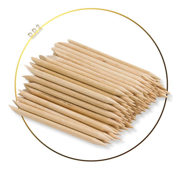 Palito Naranjo X10 Repujador De Cutícula Manicura Uñas 0
