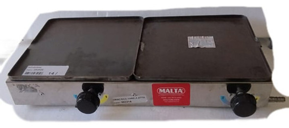 Plancha Sandwichera Dos Quemadores 28x56 Cms A Supergás 0
