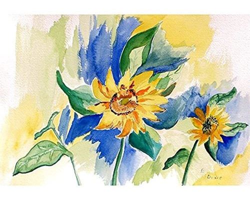 Betsy Drake Pm200 Mantel Individual De Girasoles De Betsy, J 0