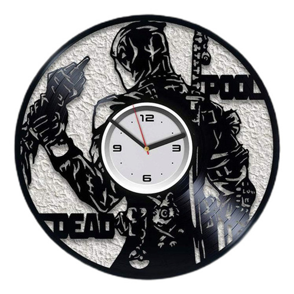 Reloj De Pared De Vinilo Kovides Deadpool Para Hombre, Diser 1 Reloj De Pared De Vinilo Kovides Deadpool Para Hombre, Diser 1