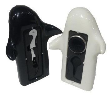 Set De Vino  3 Accesorios Pareja Abrazada Con Iman 1