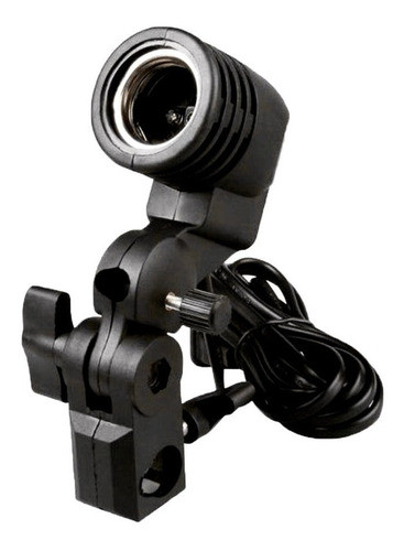 Soquete Para Lâmpada Fotográfica E-27 E Sombrinha Sou Foto 0