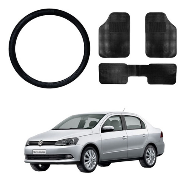 Kit Cubre Alfombra 3 Piezas + Cubre Volante Voyage 0