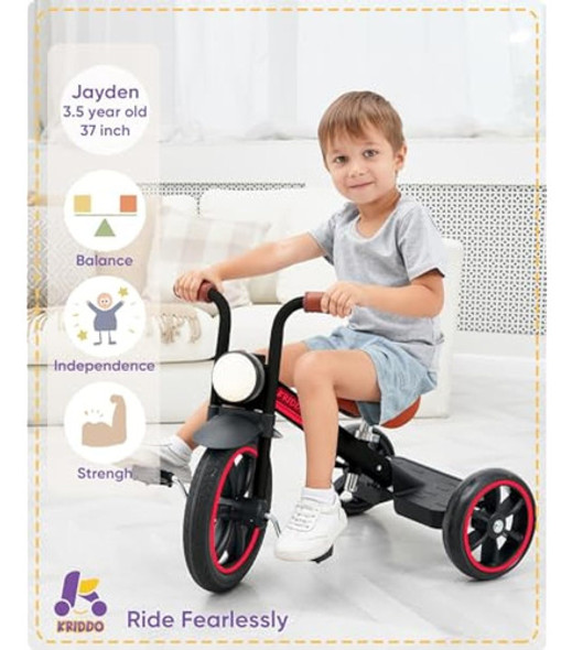 Kriddo Triciclos Para Niños De 2 A 5 Años, Rueda 1