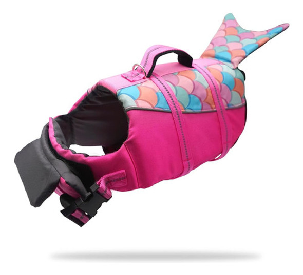 ~? Cyeollo Dog Life Jacket Mermaid Safety Dog Vest Con Mango 0