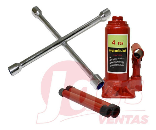 Crique Botella 4tn Y Llave Cruz Reforzada 17 19 21 23 Auto 1