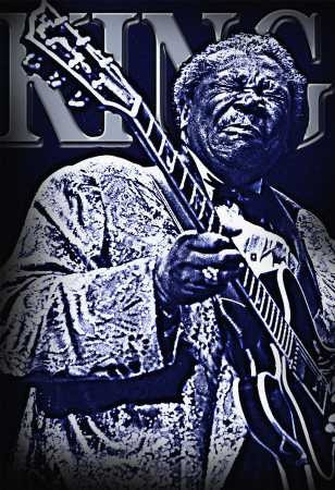 Musica - Leyenda Del Blues - B.b. King - Lamina 45 X 30 Cm. 0