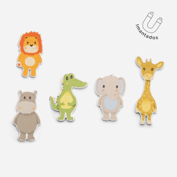 Set X5 Animales Imantados Jungle Selva Goma Eva Djur 220052 1 Set X5 Animales Imantados Jungle Selva Goma Eva Djur 220052 1