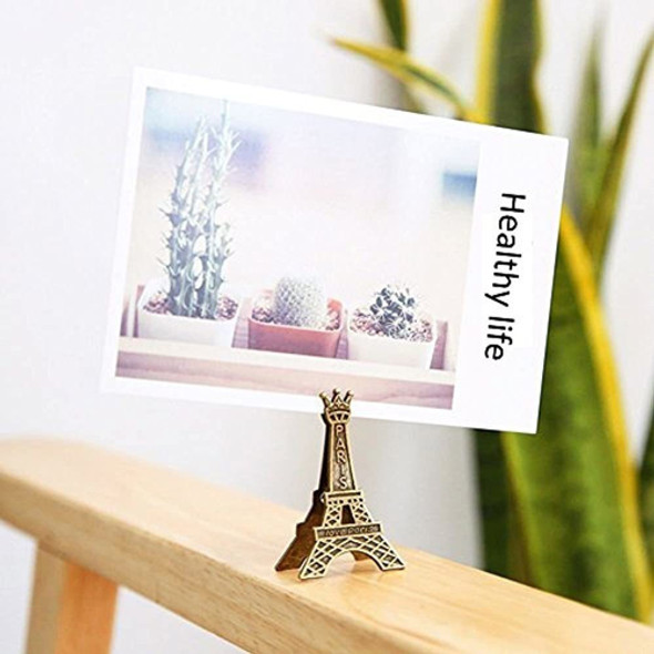 Icyang 10 Piezas Pequeño Creativo Vintage Metal Torre Eiffe 1