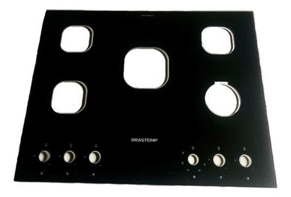 Mesa Vidro Fogão Brastemp Piso 5 Bocas Bfs5vceuna40 Original 0