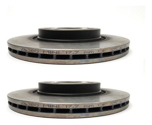 Kit X 2 Disco Freno Ventilado Renault Sandero 2 De 259mm 1