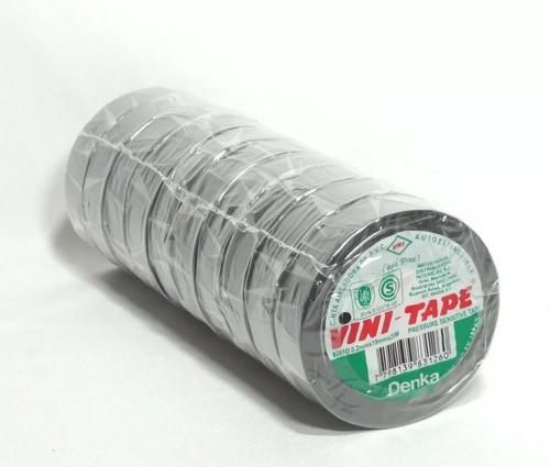 Cinta Aisladora Vini Tape Autoextinguible Pack 10 U X 20 Mts 0