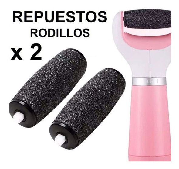 2 Repuesto Rodillo Saca Durezas Pies Removedor D Callos Exfo 1