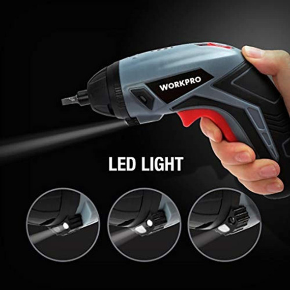 Destornillador Recargable Inalambrico Workpro, Alimentado P 1