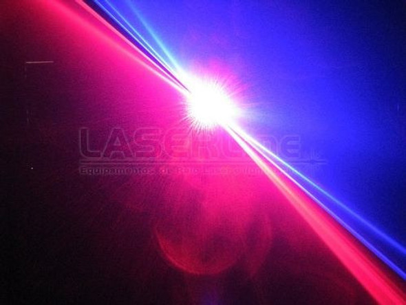 Laser Iris Dj 3 Cores Rbp Vermelho+azul+pink Dmx 500mw Dj 0