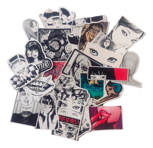 Pack Stickers - Junji Ito  X 24 Unidades - Anime - L3p 0