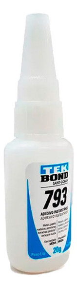 Cola Instantânea Tek Bond 793 Super Bonder Qualidade 20gr. 1