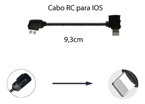 Cabo Dados Rc Quadrado Para Ios Controle Remoto Drones Dji 1