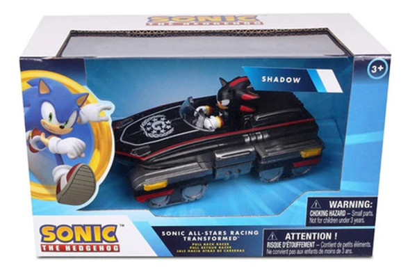 Vehiculo Pull Back Sonic 9cm The Hedgehog All Star Shadow 0
