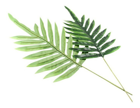 Planta Artificial Hoja Palmera Pack X2 Decoración 0