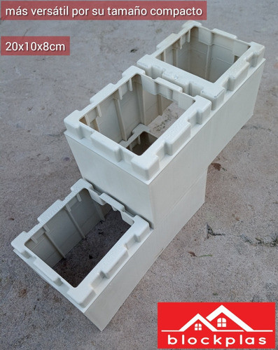 Ladrillo Plástico Reciclado Blanco Blockplas X Mts2 0