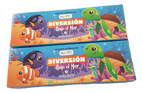 Pack De 2 Set De Jabones Infantiles Diversión Bajo El Mar Mi 0
