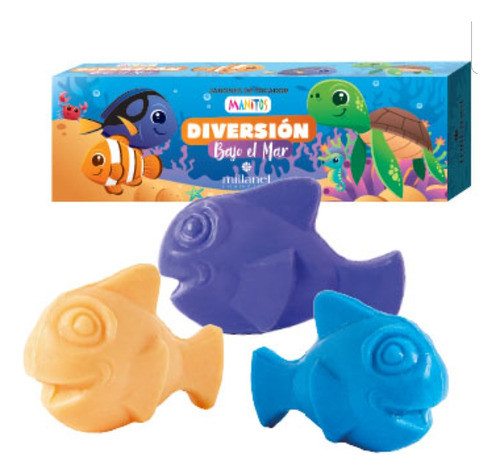 Pack De 2 Set De Jabones Infantiles Diversión Bajo El Mar Mi 1