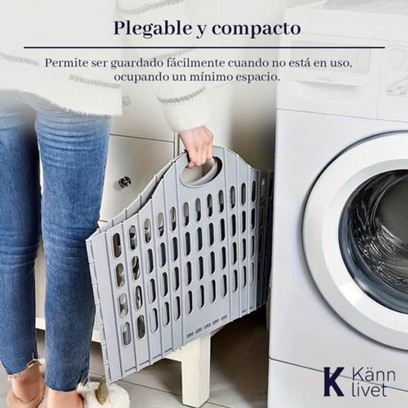 Cesto Canasto Ropa Sucia Organizador Plastico Plegable !! 1