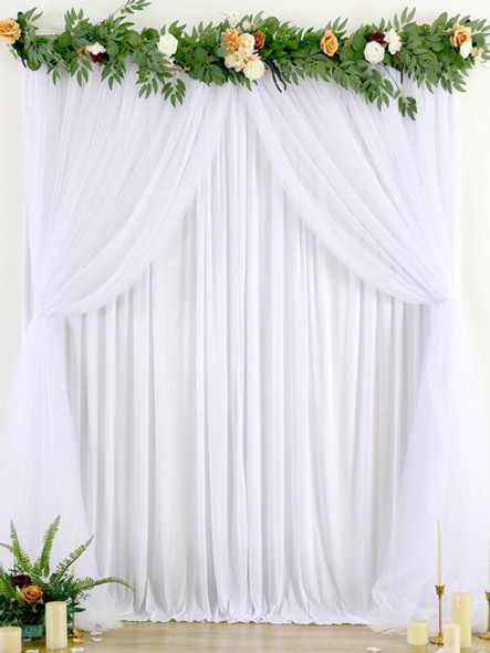 Cortinas De Tul Blanco Para Baby Shower, Fiesta, Boda, Teln 0 Cortinas De Tul Blanco Para Baby Shower, Fiesta, Boda, Teln 0