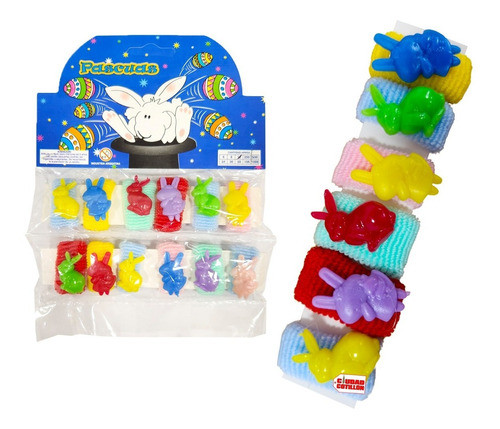 Sorpresa Pascua Colitas Pelo X 12 Conejo Miniatura - Cc 0