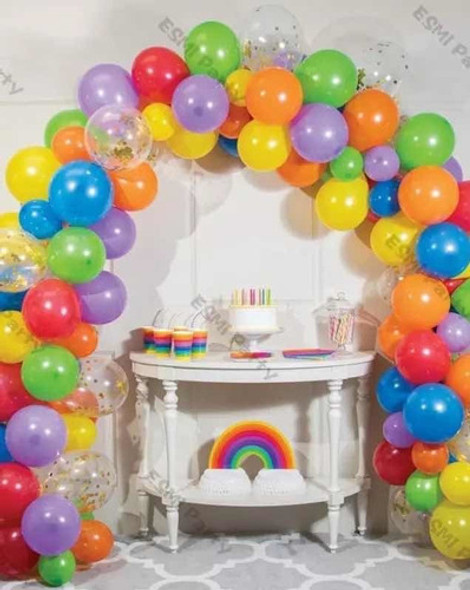 Pack 120 Globos Para Arco Con Cinta De 5 Metros Americanos 1