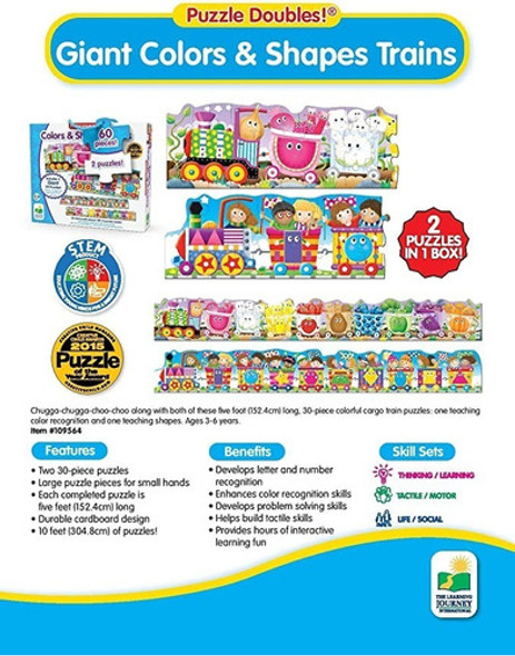 Puzle De Piso X 2 Tren Para Niños The Learning 1