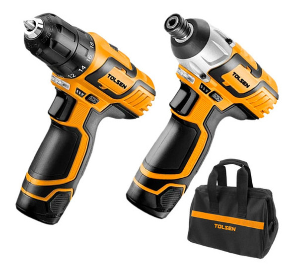 Kit De Taladro + Atornillador De Impacto Tolsen 79028 G P 0