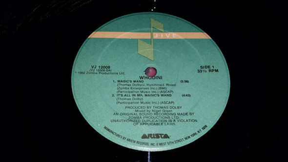 Whodini Magic's Wand Vinilo Maxi Usa 1982 Excelente 1