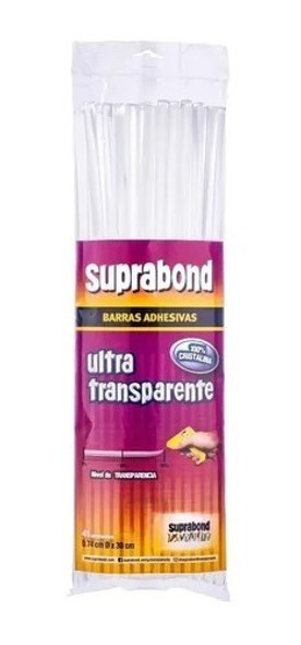 Barras Silicona Suprabond Ultra Transparentes Finas 500grs. 0