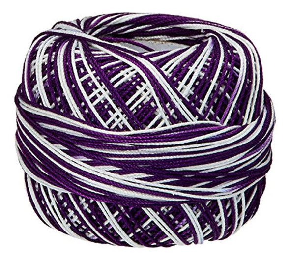 Lizbeth Cordonnet Cotton, Talla 10, Purple Twist 0