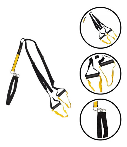 Fita Suspensão Trx Suspenso Com Suporte Porta Amarelo 0
