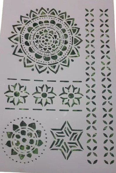 Stencil Mandala Varias Y Guardas 0