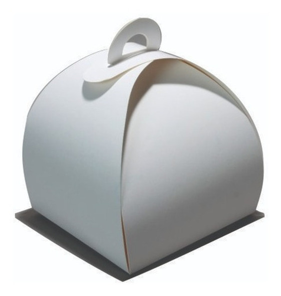 Caja Mini Tortas 15x15x14 Cartulina Blanca - Pack X 10 Un. 0 Caja Mini Tortas 15x15x14 Cartulina Blanca - Pack X 10 Un. 0