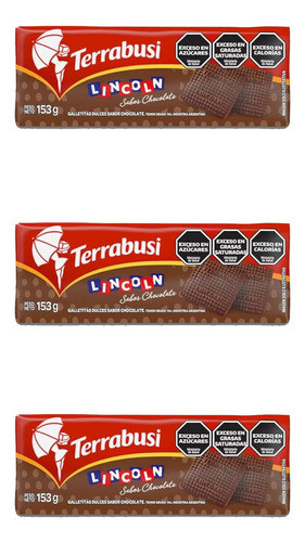 Galletitas Lincoln Sabor Chocolate X 153g (pack X 4 U) 0