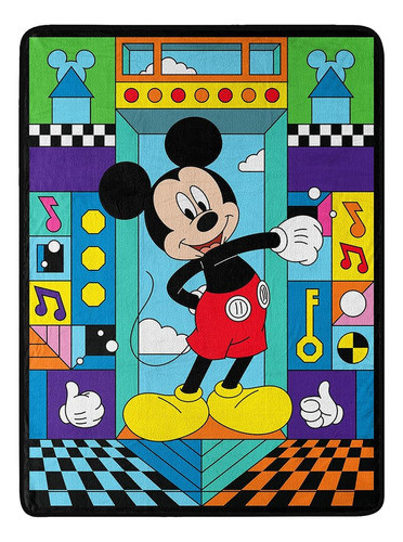 Manta Micro Raschel De Mickey Mouse Del Noroeste, 46  X 60 , 0