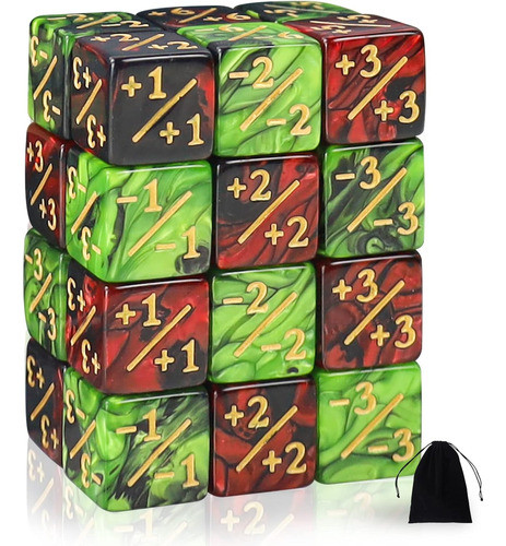 Contador De 24 Piezas Para Magic The Gathering Con Glitter 0