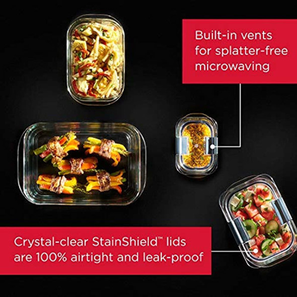 Rubbermaid Brilliance Recipientes De Vidrio Para Almacenamie 1