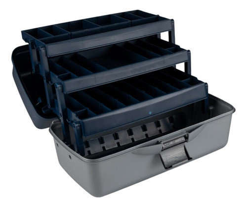 Caja Maletin Grande Para Pesca 3 Pisos Azul Oscuro Redfish 1