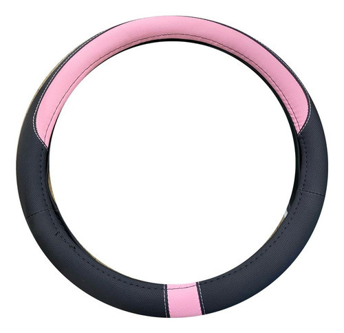 Cubre Volante 38cm Negro Con Rosa Para Ford Ka 0